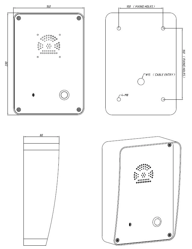 Rugged Outdoor Weatherproof Telephone