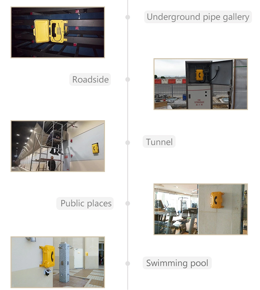 Industrial Heavy Duty Outdoor Roadside IP66 IP67 Emergency VoIP Telephone