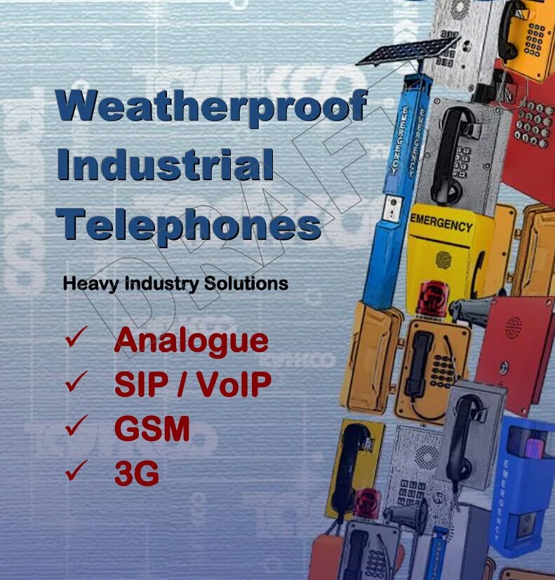 Outdoor IP67 Waterproof Telephone with Cast Aluminum Enclosure